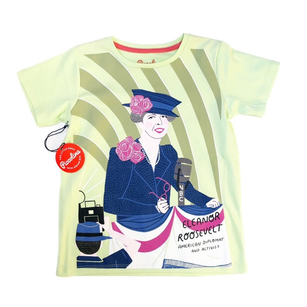 🆕 Piccolina Size 8 Eleanor Roosevelt Tee